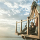 Rhys Darby and Taika Waititi as their pirate characters in a scene from Our Flag Means Death.